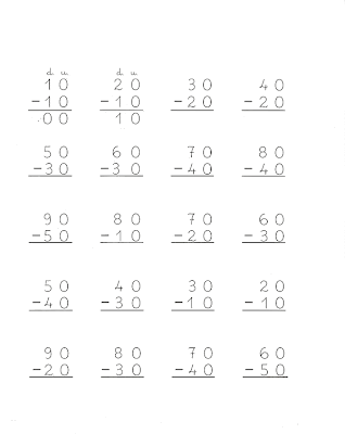 fichas gratis DE RESTAS PARA NIÑOS – NIVEL 2 para niños