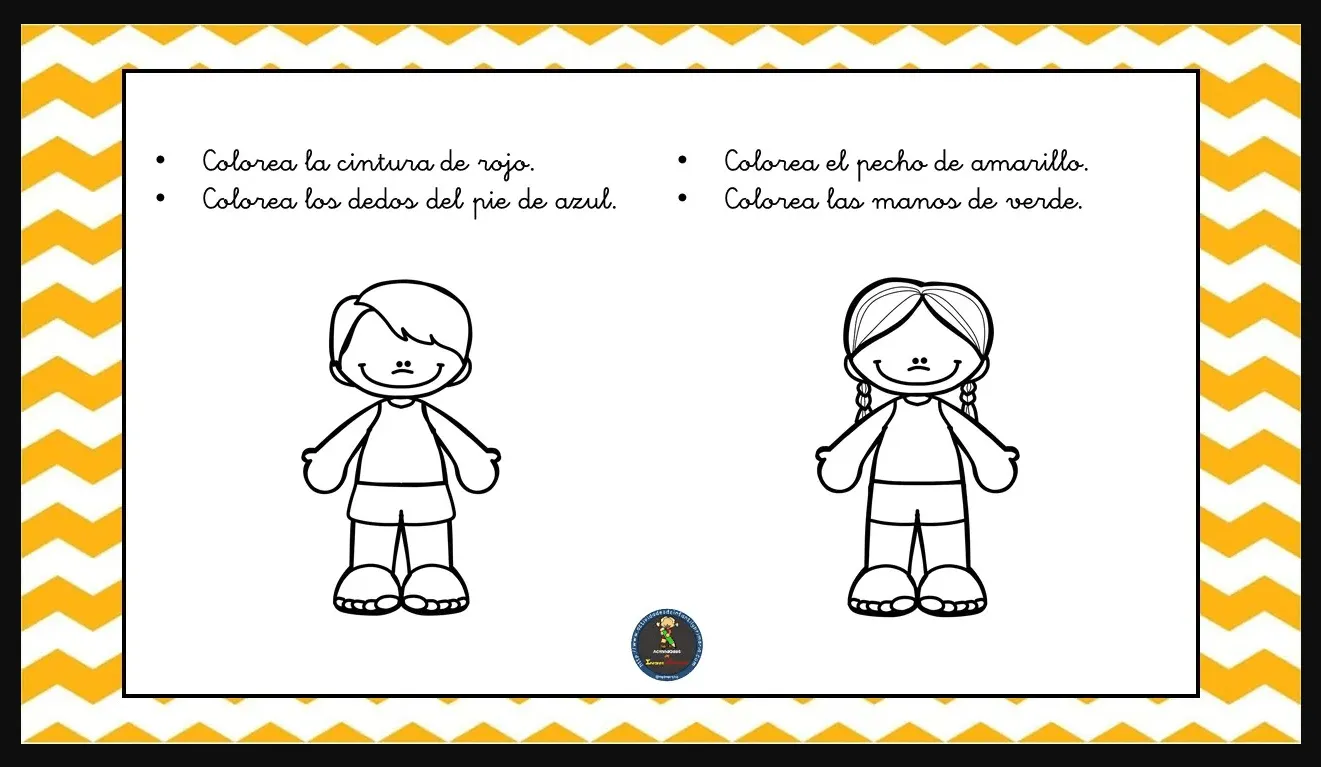 Fichas para identificar las partes del cuerpo Fichas para identificar las partes del cuerpo