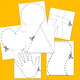Fichas de infantil para colorear y recortar - E... Fichas de infantil para colorear y recortar - E...