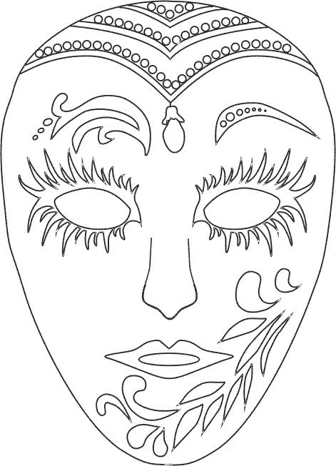Fichas Infantiles: Caretas de carnaval