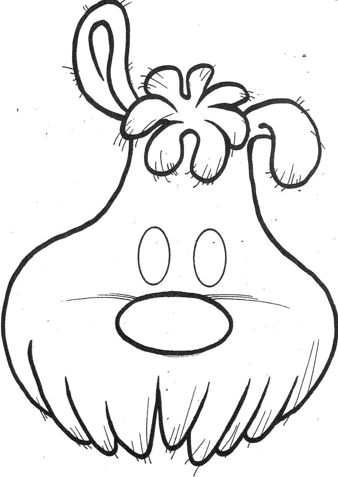 Fichas Infantiles: Caretas infantiles de animales