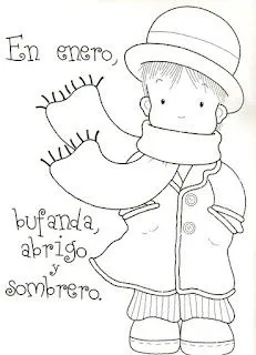 Fichas Infantiles: Ficha de enero para infantil Fichas Infantiles: Ficha de enero para infantil