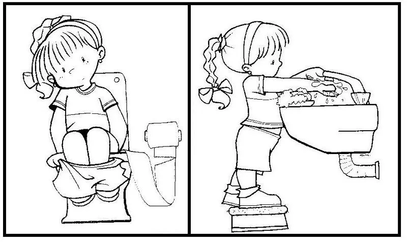 Fichas Infantiles: Fichas de higiene para niños Fichas Infantiles: Fichas de higiene para niños