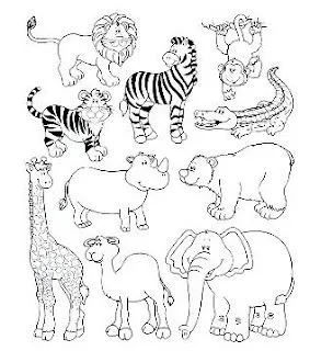 Fichas Infantiles: Fichas infantiles de animales selva Fichas Infantiles: Fichas infantiles de animales selva