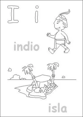 Fichas Infantiles: Fichas letra I