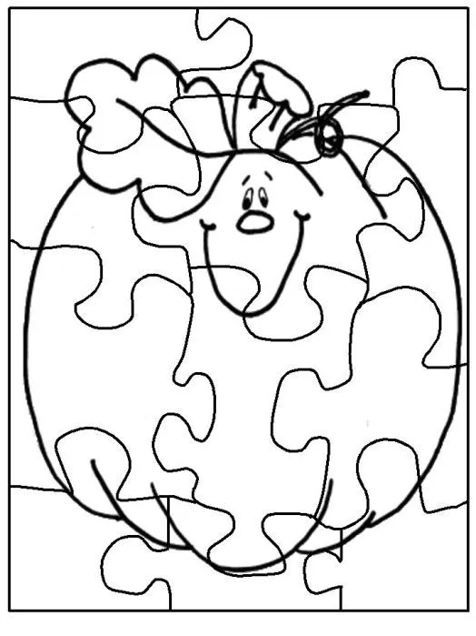 Fichas Infantiles: Puzzles infantiles para colorear