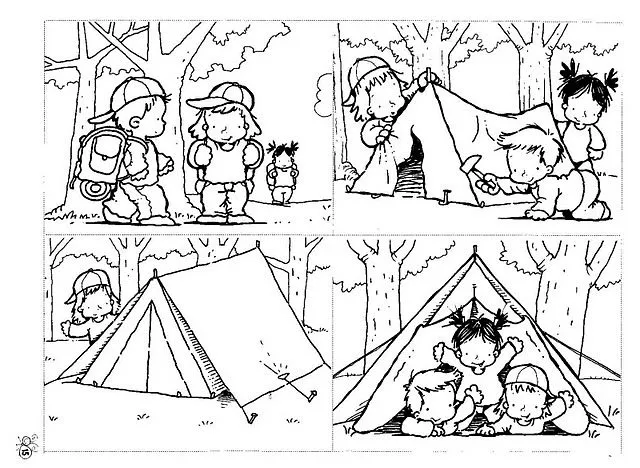 Fichas Infantiles: Secuencia temporal infantil