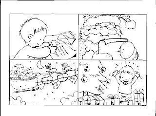 Fichas Infantiles: Secuencia temporal de la navidad para infantil