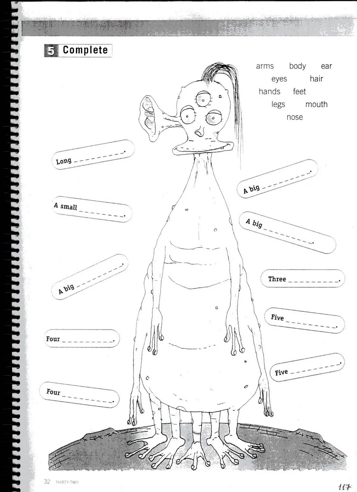 Fichas de inglés: Ficha Body 8: Worksheets body parts
