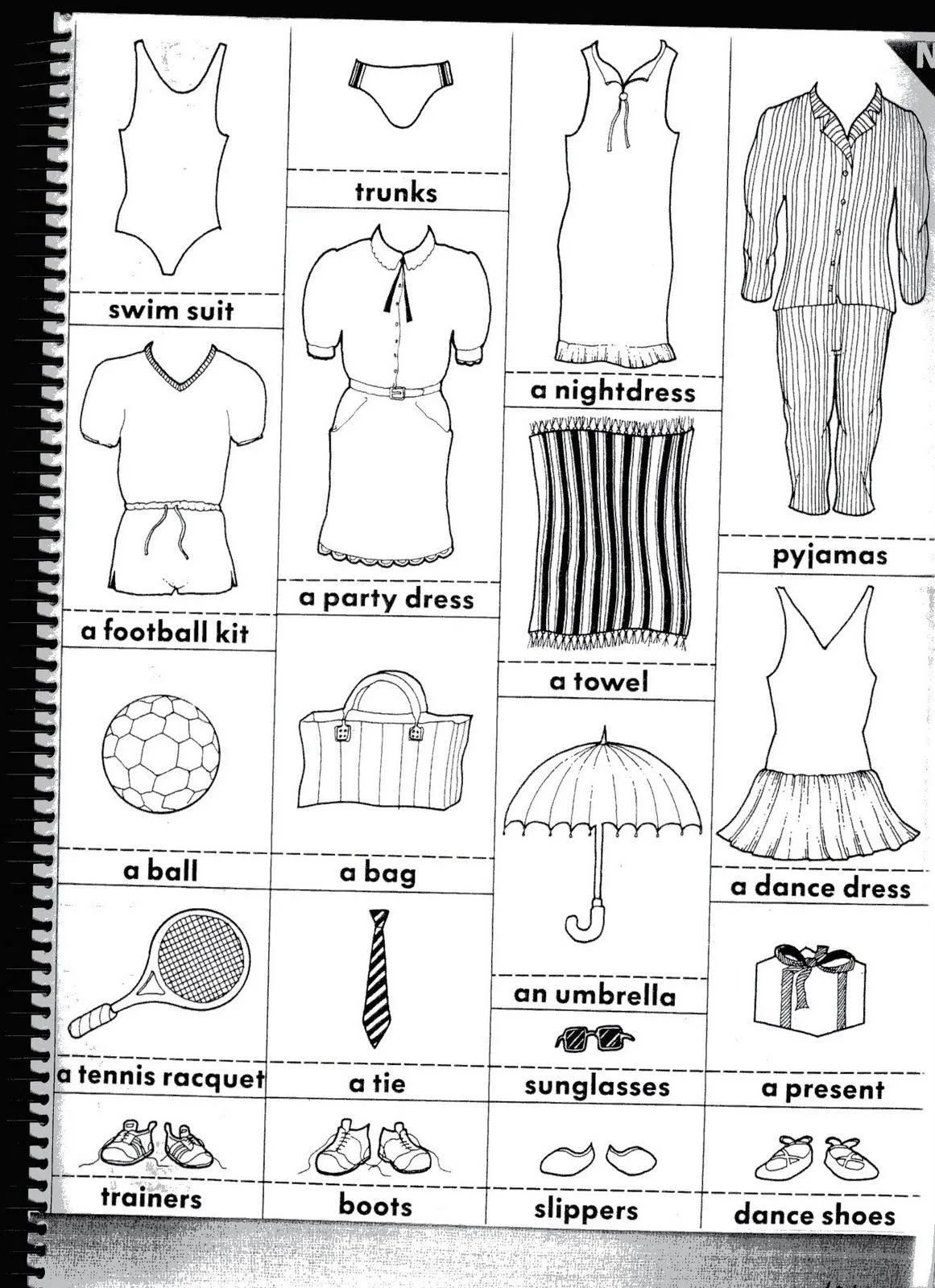 Fichas de inglés: Ficha Clothes 10: Vocabulary clothes Fichas de inglés: Ficha Clothes 10: Vocabulary clothes