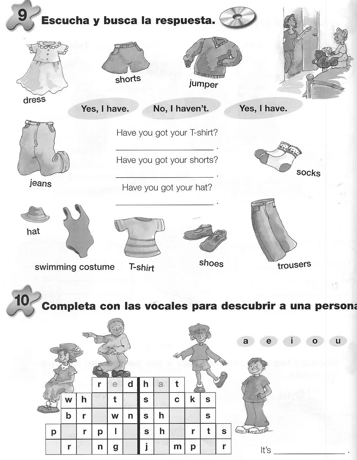 Fichas de inglés: Ficha Clothes 12: Clothes worksheet