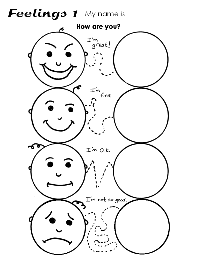 Fichas de inglés: Ficha Feelings 1: Feelings worksheets