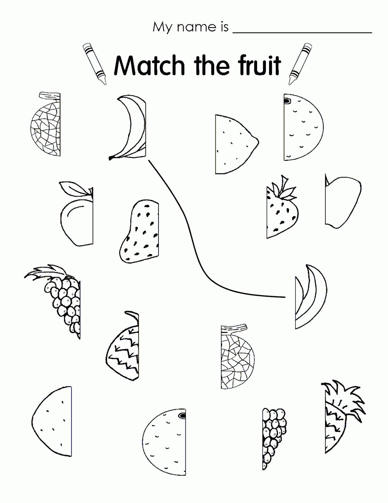Fichas de Inglés para niños: Fichas de las frutas en inglés Fichas de Inglés para niños: Fichas de las frutas en inglés