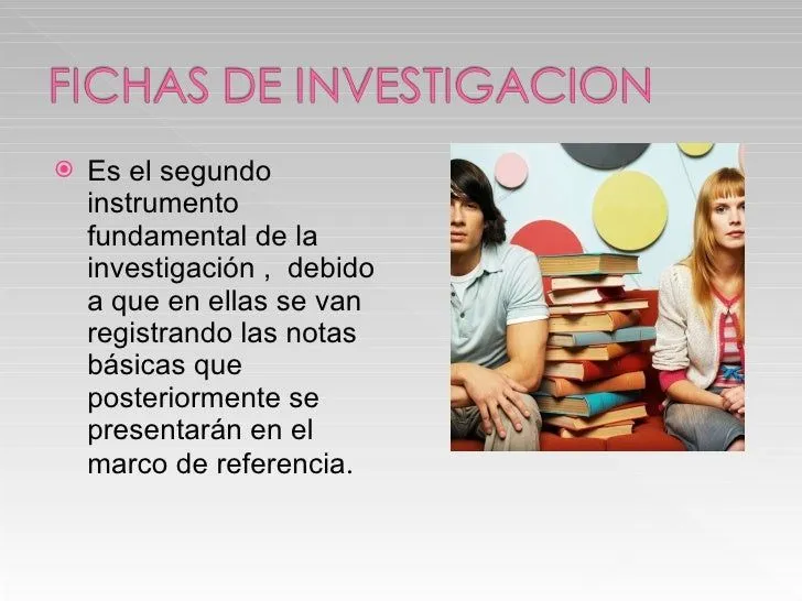 Fichas de investigacion