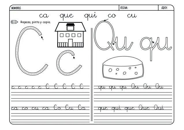 Fichas lectoescritura boo