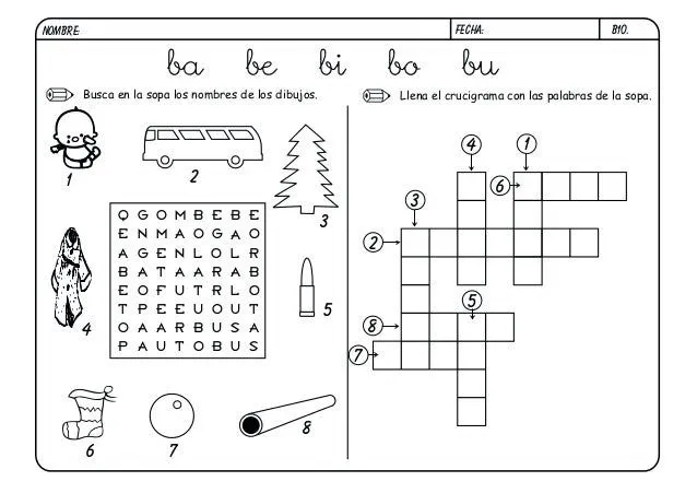 Fichas lectoescritura completa