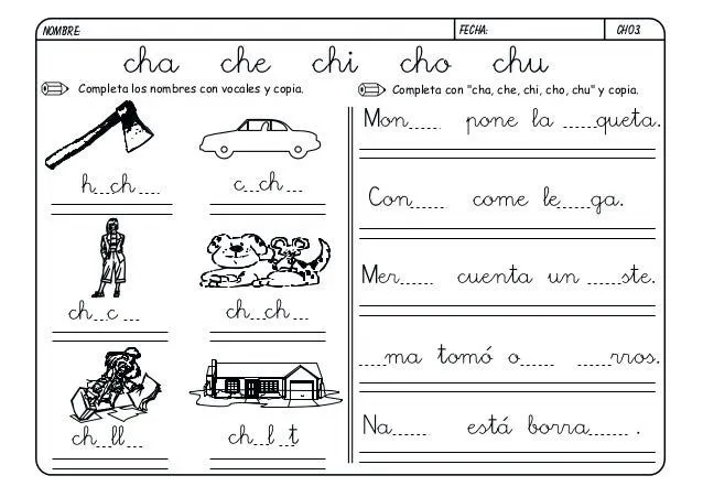 Fichas lectoescritura completa