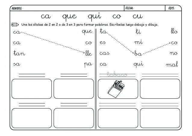 Fichas lectoescritura completa