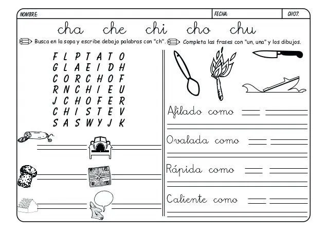 Fichas lectoescritura completa