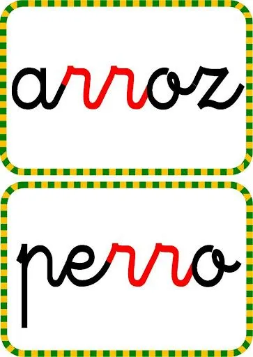 CARTAS CON LA LETRA RR