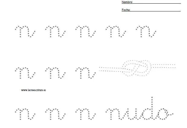Letras punteadas para niños - Imagui
