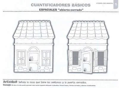 FICHAS DE MATEMÁTICA LÓGICA - "ABIERTO - CERRADO" : FICHAS PARA NIÑOS FICHAS DE MATEMÁTICA LÓGICA - "ABIERTO - CERRADO" : FICHAS PARA NIÑOS