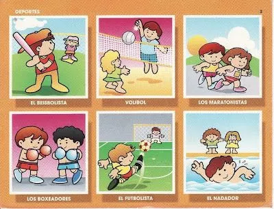 LÁMINAS DE LAS PROFESIONES - DEPORTES : FICHAS PARA NIÑOS LÁMINAS DE LAS PROFESIONES - DEPORTES : FICHAS PARA NIÑOS