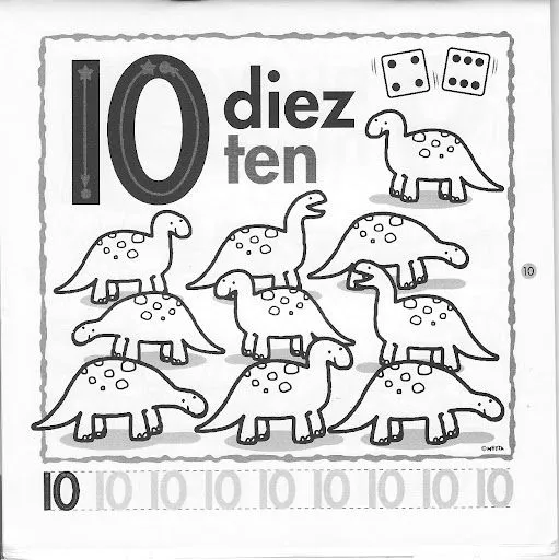 FICHAS CON LOS NUMEROS DEL 1 AL 12 EN INGLES PARA PINTAR FICHAS CON LOS NUMEROS DEL 1 AL 12 EN INGLES PARA PINTAR