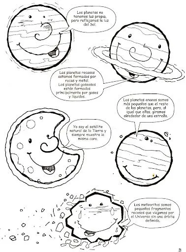 FICHAS DE PLANETAS Y SISTEMA SOLAR