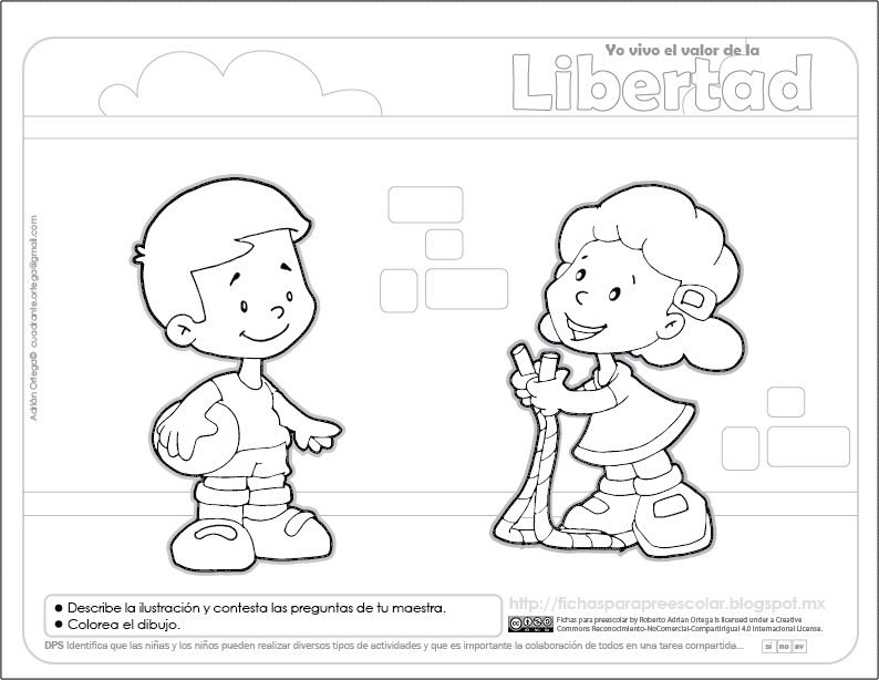Fichas para preescolar: Independencia y libertad, 3 fichas para preescolar Fichas para preescolar: Independencia y libertad, 3 fichas para preescolar