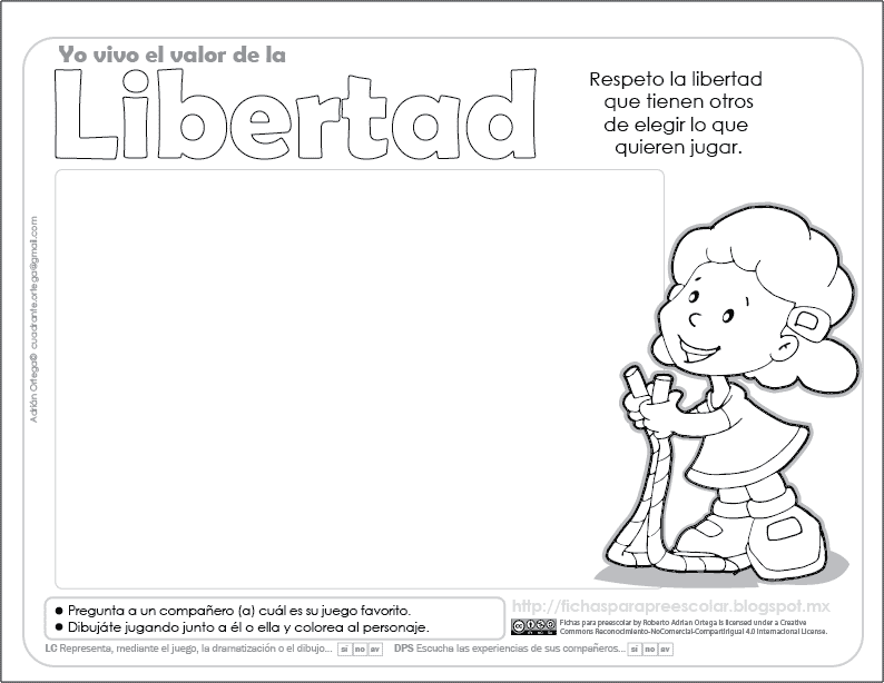 Fichas para preescolar: Independencia y libertad, 3 fichas para preescolar Fichas para preescolar: Independencia y libertad, 3 fichas para preescolar