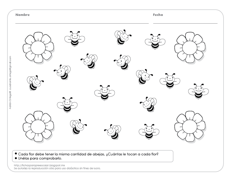 Fichas para preescolar: Primavera y Pensamiento Matemático Fichas para preescolar: Primavera y Pensamiento Matemático