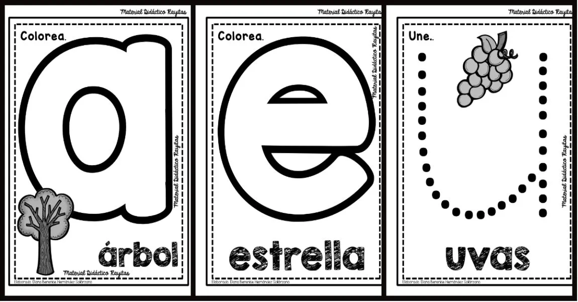 Fichas para repasar y trabajar las vocales – Imagenes Educativas Fichas para repasar y trabajar las vocales – Imagenes Educativas