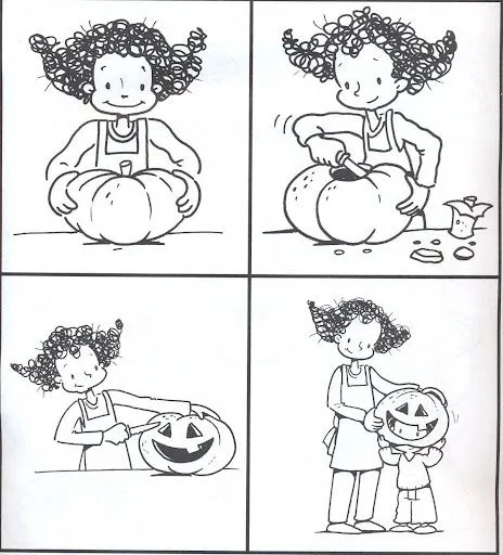 Secuencias para colorear preescolar - Imagui