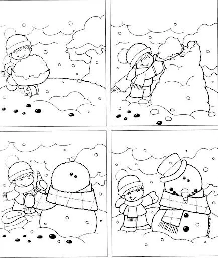 COLOREAR SECUENCIAS TEMPORALES PARA NIÑOS