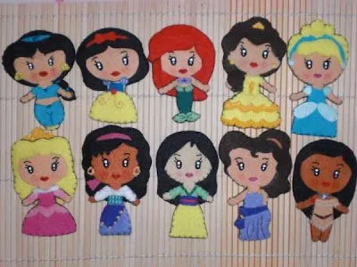 Todos los broches de las princesas disney