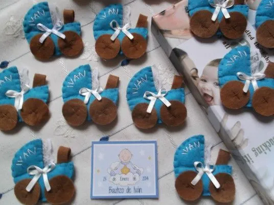 Detalles para baby shower o bautizo. Más en www.fieltrolandia-1 ...