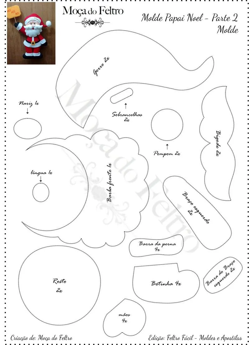 Fieltro Santa Claus: 30 ideas geniales - Creaciones Erika ? Fieltro Santa Claus: 30 ideas geniales - Creaciones Erika ?