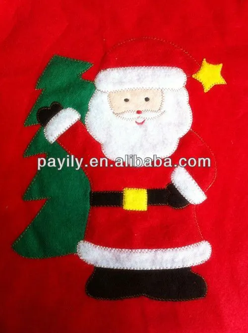 Fieltro de papá noel papá noel cara falda del árbol de navidad ... Fieltro de papá noel papá noel cara falda del árbol de navidad ...