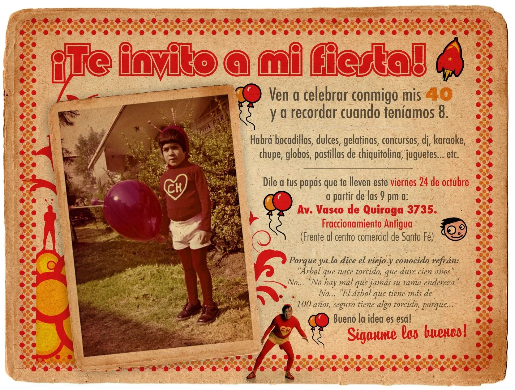 Invitación de cumpleaños chistosa - Imagui