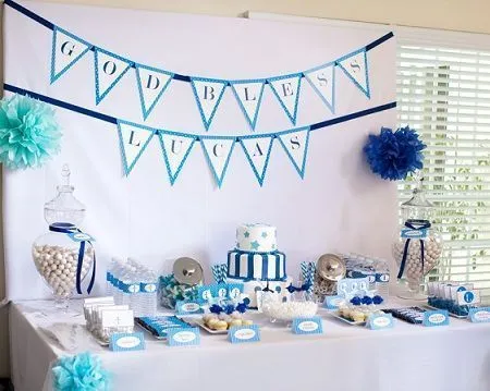 Mesa dulces para bautismo - Imagui