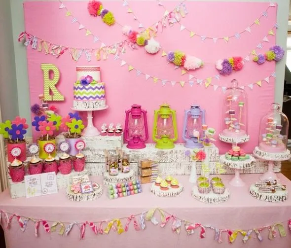 Como decorar mesa de dulces para fiestas infantiles - Imagui