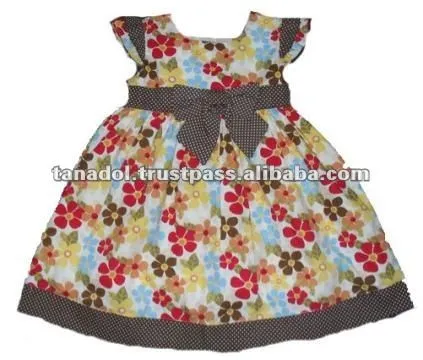 fiesta de colores de flores ropa para niños tejido de vestir para ...