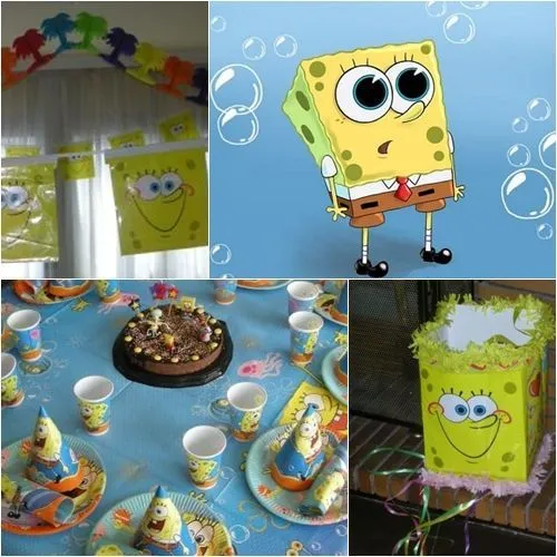 Fiesta de cumpleaños infantil Bob Esponja | Fiestas y Cumples