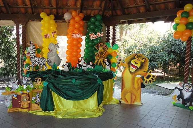 Decoración de fiesta infantiles de madagascar - Imagui Decoración de fiesta infantiles de madagascar - Imagui