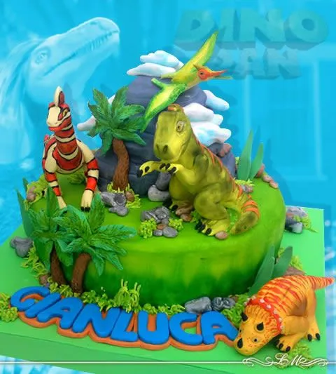 Imagenes de tortas de dino dan - Imagui