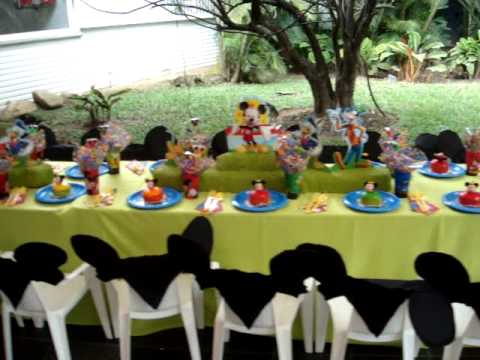 FIESTA DISNEY -MIKEY Y SUS AMIGOS RINCONES DECORACION MESA DE LOS ...