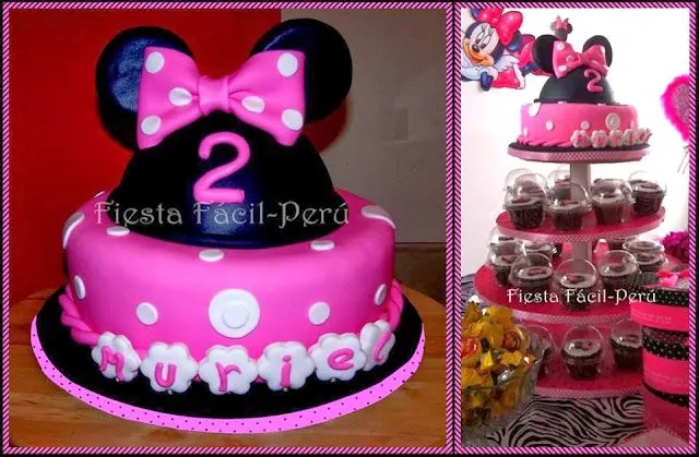 FIESTA FACIL PERU: Torta Mickey Mouse y Minnie Coqueta
