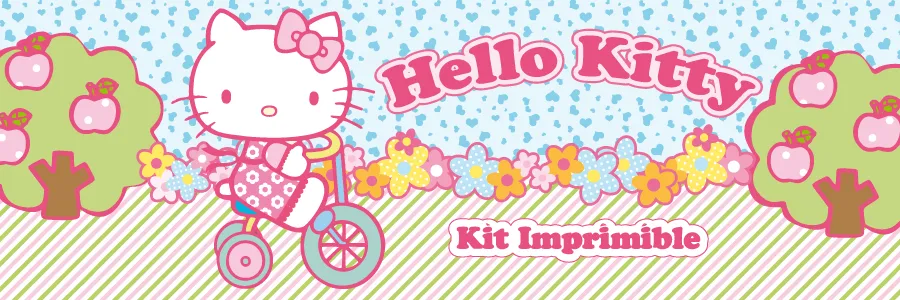 Fiesta Hermosa: Decoraciones y Candy bar Hello Kitty