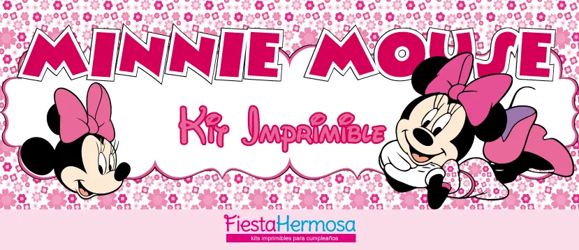 Fiesta Hermosa: NUEVO! Decoraciones imprimibles Minnie Mouse